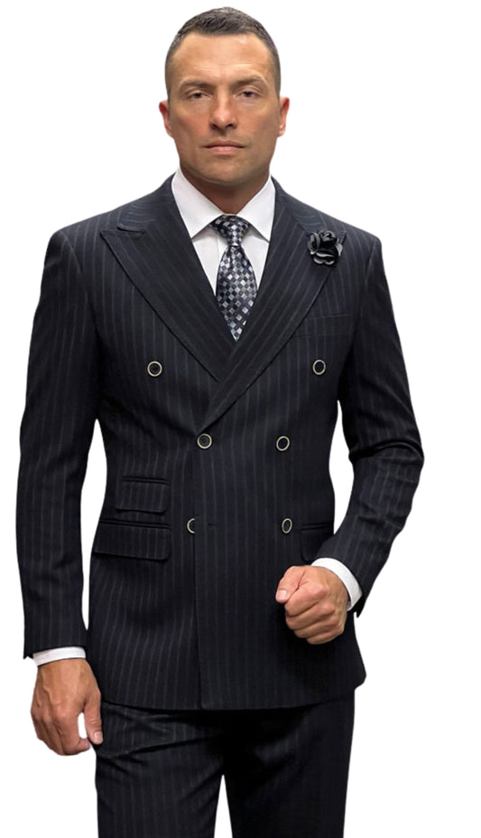 Statement KELLY-BLACK Mens Suit