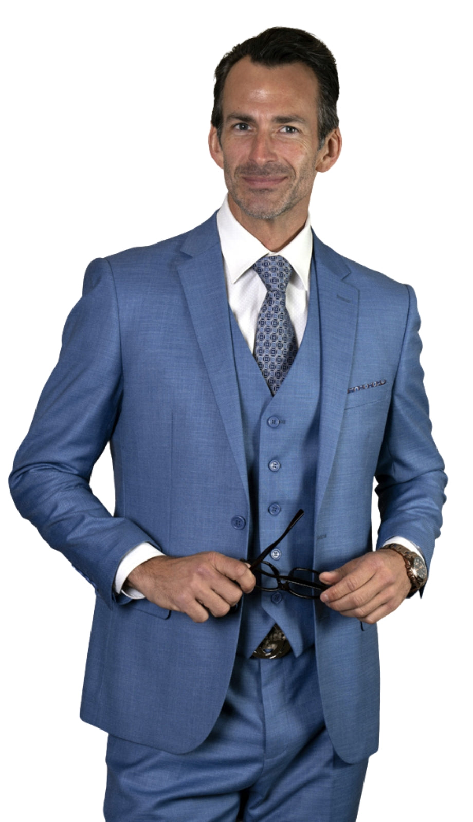 Statement LAZARO-SAPPHIRE-3PC Mens Suit