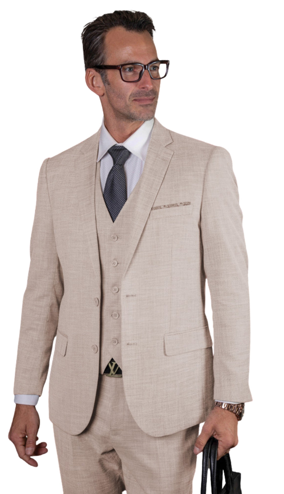 Statement LAZARO-TAN-3PC Mens Suit