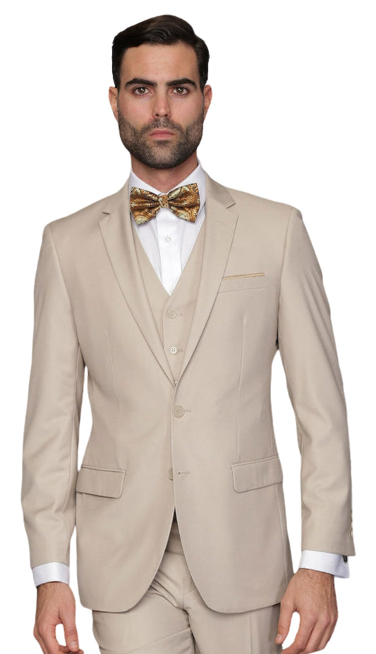 Statement LORENZO-TAN-3PC Mens Suit