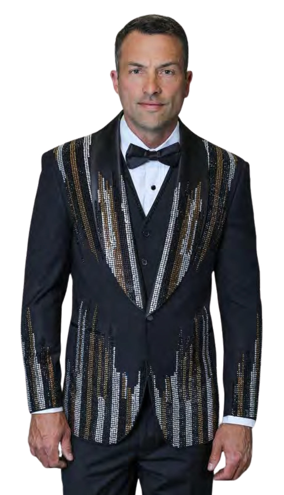 Statement LUNA-BLACK Mens Suit