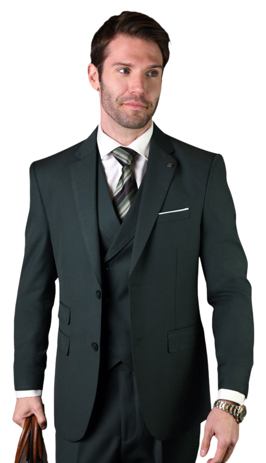 Statement MESSINA-HUNTER-3PC Mens Suit
