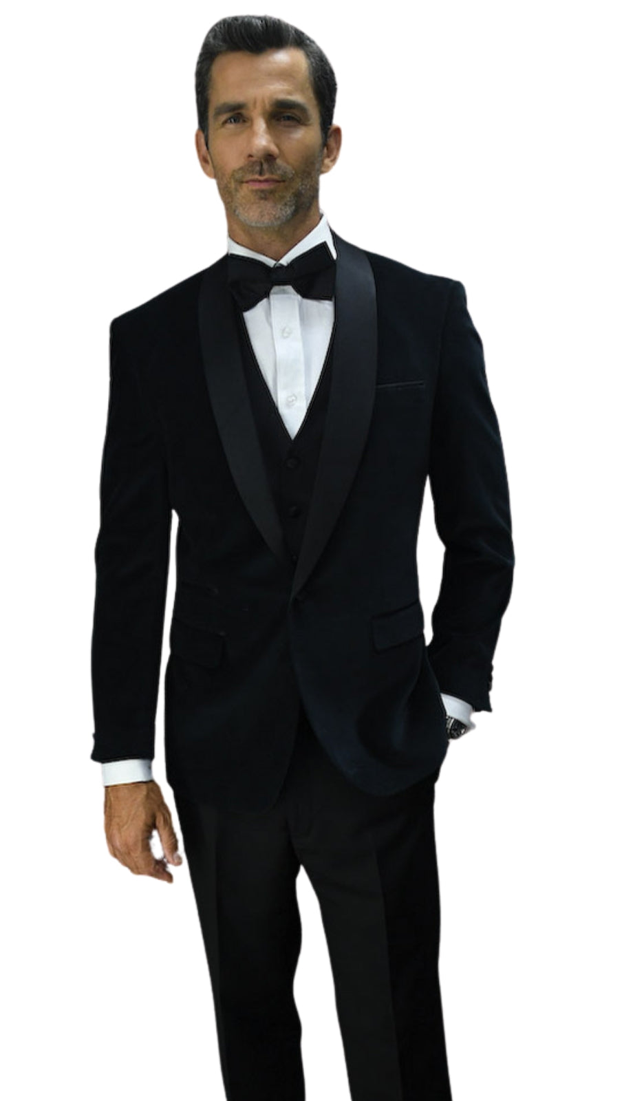 Statement VL-100-BLACK-2P Mens Suit